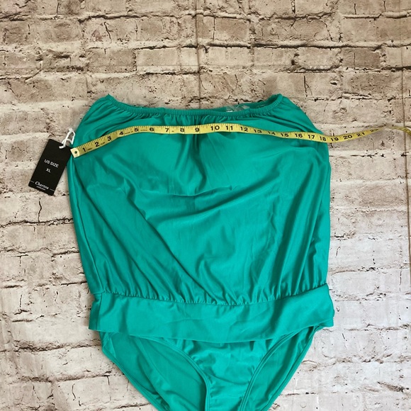 NWT Chartou collection, light green, one piece swimsuit. Size XL. - Picture 4 of 8